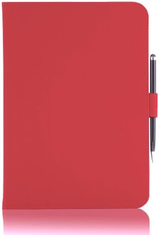 MACOON case iPad Air 'College' multifunctional Protective Case with Sleep/Wake-up and Stylus Pen, color: red