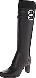 Rockport Women's Total Motion 75 mm Tall Boot,Black Leather/Stretch,9 M US