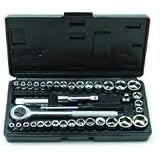 Rolson 40Pc 1/4 Inch & 3/8 Inch Drive Socket Set 36109