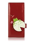 ESPE Hide Frog Red Large Long Clutch Wallet Coin Card