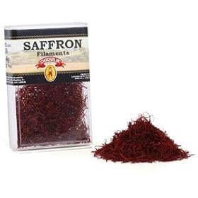 Spicy World Spanish Saffron Filaments, 1-Gram Acrylic Box (Pack of 3)