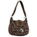 Women's Eternity Brown Jacquard Hobo: Brown Hobo