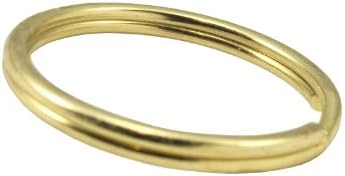 Springfield Leather Company Gold Plate 1" Split Key Ring 100 Pack