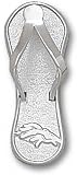 Denver Broncos 1'' Sterling Silver Bronco Logo Flip Flop Pendant