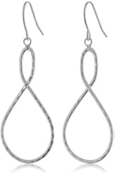 Sterling Silver Twist Drop Earrings