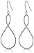Amazon Collection Sterling Silver Twist Drop Earrings
