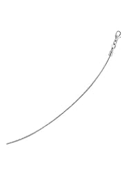 14K White Gold Necklace in a Round Omega Chain Style