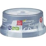 52x Write-Once CD-R Spindle With Ink Jet Printable Surface - 30 Disc Spindle