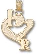 Colorado Rockies "I Heart Cr" 3/4" Charm/Pendant -14K/10K, Stainless Steel or Gold Plated