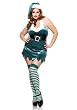 3PC Santa Claus Christmas Elf Sexy Plus Size Holiday Costumes