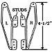 United States Hdwe. WP-8845C Awning Window Hinge