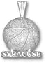 Syracuse Orange Sterling Silver ''SYRACUSE'' Basketball Pendant
