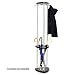 Mode Wood Costumer with Umbrella Stand, Black, Wood, Stand Alone, Nine Hooks