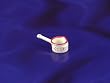 Red and White Country Saucepan - Dollhouse Miniature