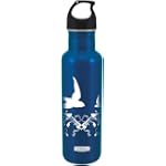 Vessel BLV-4670 27-Ounce Birds and Leaves Bottle, E.Blue