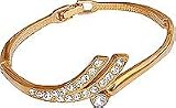 Fashion Jewelry Cubic Zirconia Gold Plated Link Bracelet Unique Gift for Her