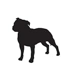 Terrier Dog Pet Staffordshire Bull Terrier Car Truck Vehicle Bumper Helmet Decal Sticker Wall Art Laptop Design Skin Stickers