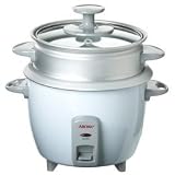 American Trading House ARC733-1G Aroma 3 Cup Dry Rice Cooker with Steam Tray and Glass Lid
