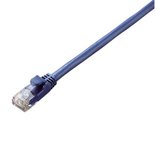 Cover image : エレコム Cat6e対応Gigabit LANケーブル 0.5m(ブルーメタリック) LD-GPE/BM05