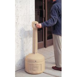 Smoker's Cease Fire - Cigarette Receptacle (Beige) (16.5" W x 16.5" D x 38.5" H)
