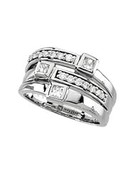 Ann Harrington Jewelry 14k White Gold 3/4 Ct Tw Diamond Right Hand Ring