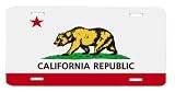 California State Flag Vanity Auto License Plate