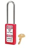 Master Lock 411KALTRED Keyed Alike Safety Lock Padlock, Extra Length Shackle Master Lock 411KALTRED Keyed-Alike Safety Lock Padlock, Extra Length Shackle