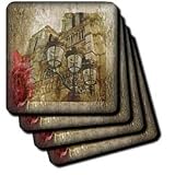 Notre Dame Cathedral - Set Of 4 Coasters - Soft