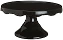 Rosanna Rococo Noir Black Medium 10-1/2-Inch Cake Pedestal, Gift-boxed