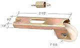 C.R. Laurence 1 in. Nylon Ball Bearing Center Groove Sliding Screen Door Spring Tension Roller - Package DP-CLAJ-63TI