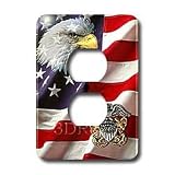 US Navy - US Navy Officer Crest - Light Switch Covers - 2 plug outlet cover