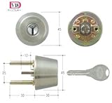 GOAL V18シリンダー TXタイプ GCY-241 キー3本付属　玄関 鍵 交換 取替え テール刻印37／扉厚37～40mm向け GCY241 ゴール TX TDD