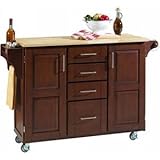 IMAGE OF Wood top on Medium Cherry cabinet