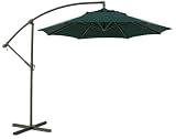 3M Overhanging Hanging Banana Cantilever Parasol Black