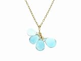 Blue Topaz Cluster Necklace by Ten Thousand Things