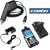 RIM Blackberry 8100 Pearl PDA Smartphone Accessory Bundle- Car Cigarette Lighter Charger + Home Travel Charger + Black Swivel Belt Clip Holster