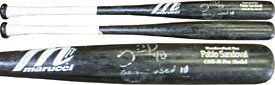 Pablo Sandoval Autographed / Signed 2010 Game Used Cracked Marucci Black San Francisco Giants Bat