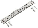 Hadley-Roma Men's MB5919RTIS&C 22 22-mm Titanium Finished Stainless Steel Watch Strap