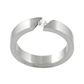 Steel Band with Cubic Zirconia