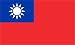 ROC ASIA REPLUBLIC CHINA TAIWAN WHITE SUN BLUE SKY FLAG