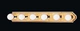 Thomas 6 Light Brass Vanity Strip