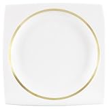 Wedgwood Plato Gold Square Serving Plate 10.25-in.