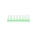 Bio Plas 5010-5 Polypropylene 0.2mL 8 Strip Micro Tube for Thermal Cycling, Green (Pack of 125)