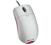 Microsoft Wheel Mouse Optical White - Mouse - optical - 3 button(s) - wired - PS/2 & USB