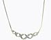 9ct White Gold Diamond Set High Twist Choker. 5pts Guaranteed