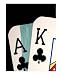 Ace & King of Clubs Giclee Poster Print by Teo Alfonso, 16x20