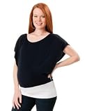 A Pea in the Pod Collection: Bailey 44 Short Sleeve Boat Neck Flutter Sleeve Maternity T Shirt