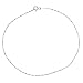 Sterling Silver Diamond Cut Oval Links 10 inch Anklet