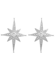 14K White Gold 0.37cttw Round Shaped White Brilliant Diamond Earrings