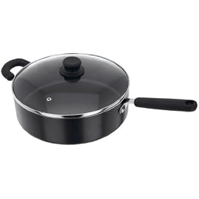 JUDGE 28CM SAUTE PAN AND GLASS LID WITH NON STICK TEFLON COATING